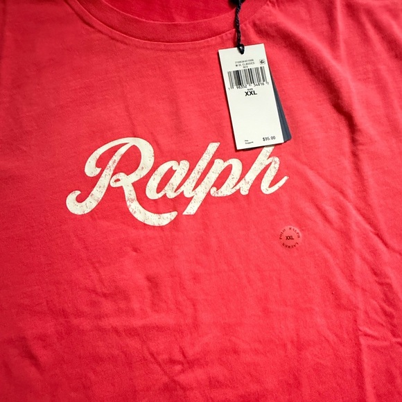 Polo by Ralph Lauren Vibrant Red Short Sleeve Tee (looks more pink in person) - Picture 3 of 5
